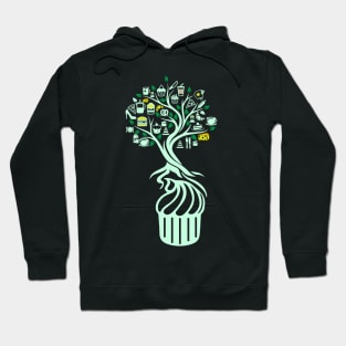 Cupcake Muffin Tree Of Life Yoga Celtic Viking Yggdrasil Hoodie